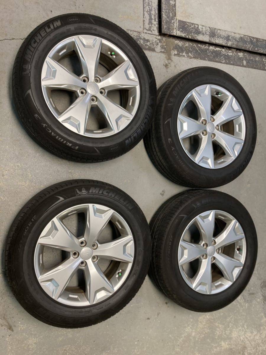 スバル純正　SJ系？フォレスターアルミホイール4本セット中古品　17インチ7J ET48 225/60R17_画像1