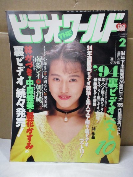 【雑誌】ビデオ ザ ワールド 1995年2月号 小森まみ 宏岡みらい 奥山純 ほか ビデオ THE ワールド 昭和レトロの画像1