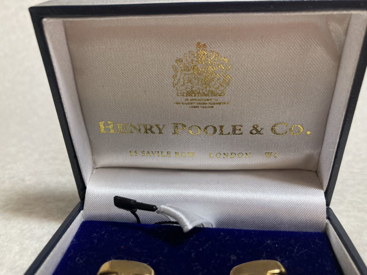  новый товар Henry бассейн ( Британия ) кафф links Англия производства золотой цвет Napoleon . обычная цена 2 десять тысяч иен 