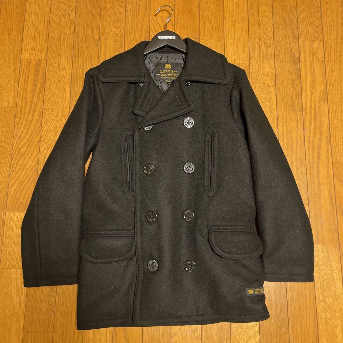 16AW NEIGHBORHOOD P/WN-COAT BLACK SMALL ネイバーフッド Pコート ジャケット_画像1