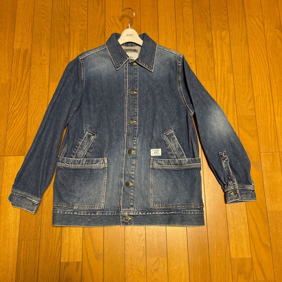 18SS WTAPS DADDY/JACKET.COTTON.DENIM INDIGO SMALL ダブルタップス デニムジャケット_画像1