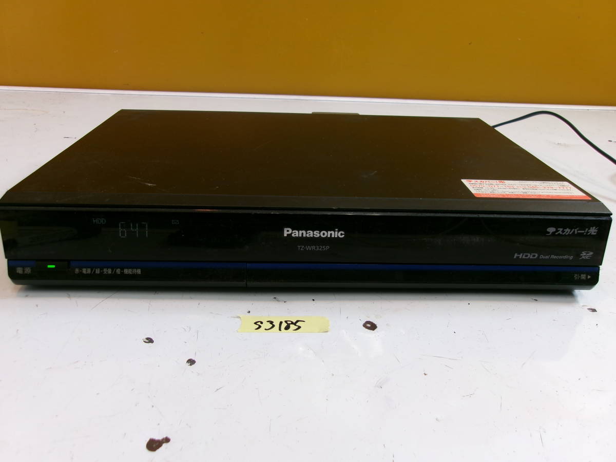 (S-3185)PANASONIC цифровой CS тюнер TZ-WR325P электризация проверка только текущее состояние товар 