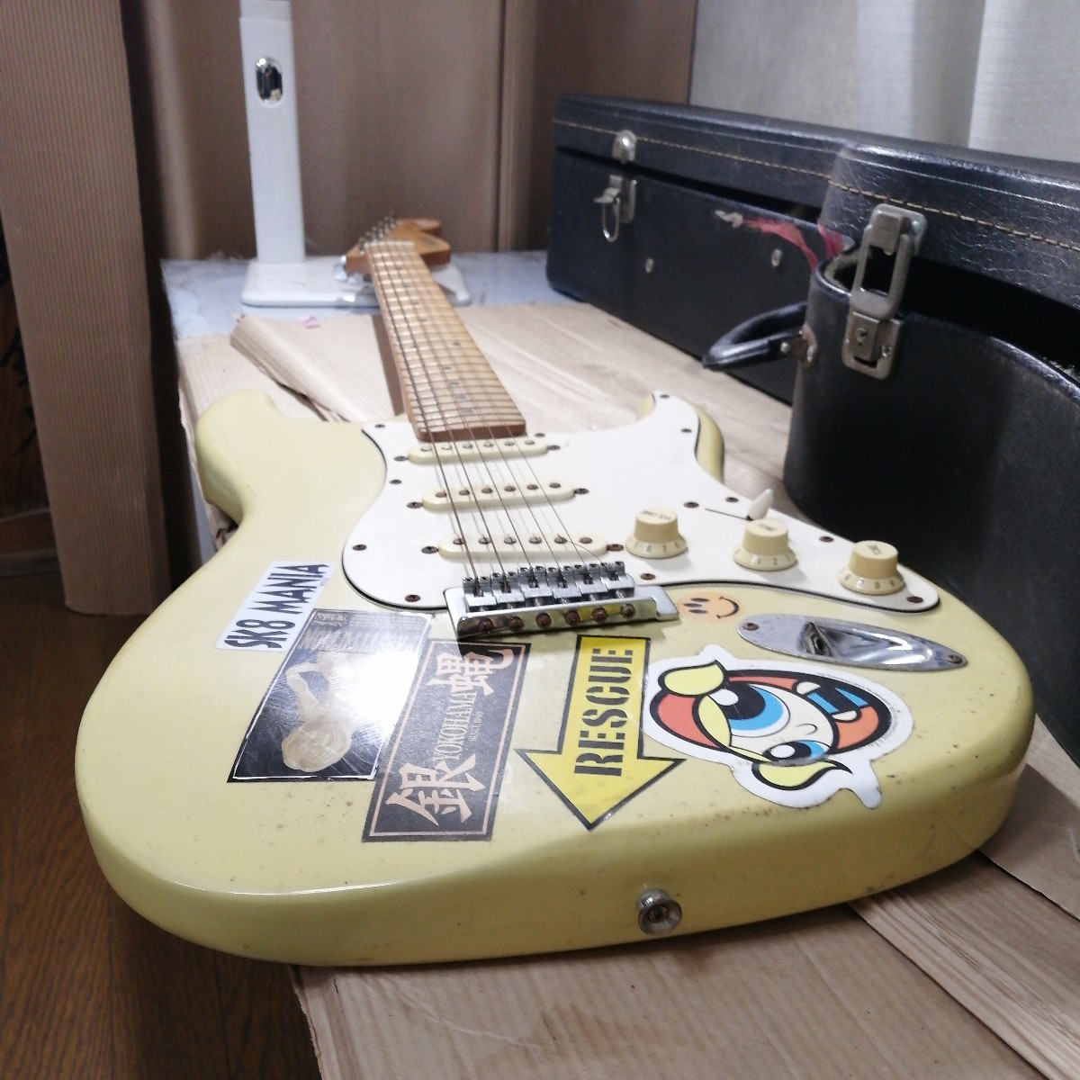 通電確認済 Vintage born in the states, developed in Japan ヴィンテージ エレキギター electric guitar ケース ジャンク品 110704w_画像6