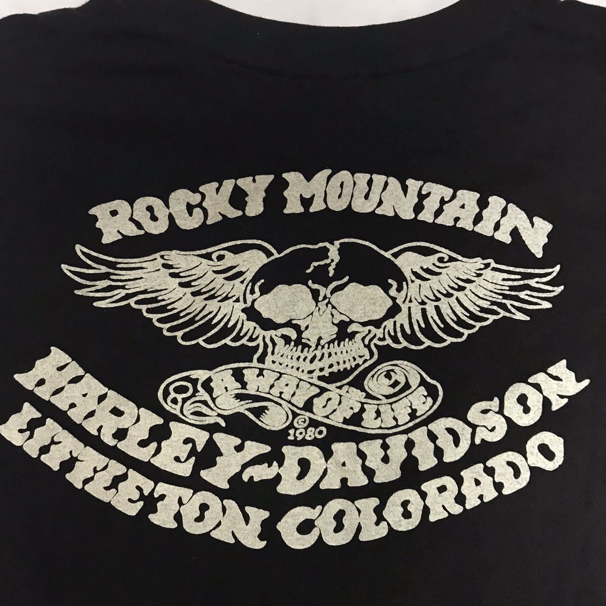 【レア】80's Harley Davidson Tシャツ　ヴィンテージ　Lサイズ　ハーレー　ダビッドソン_画像9