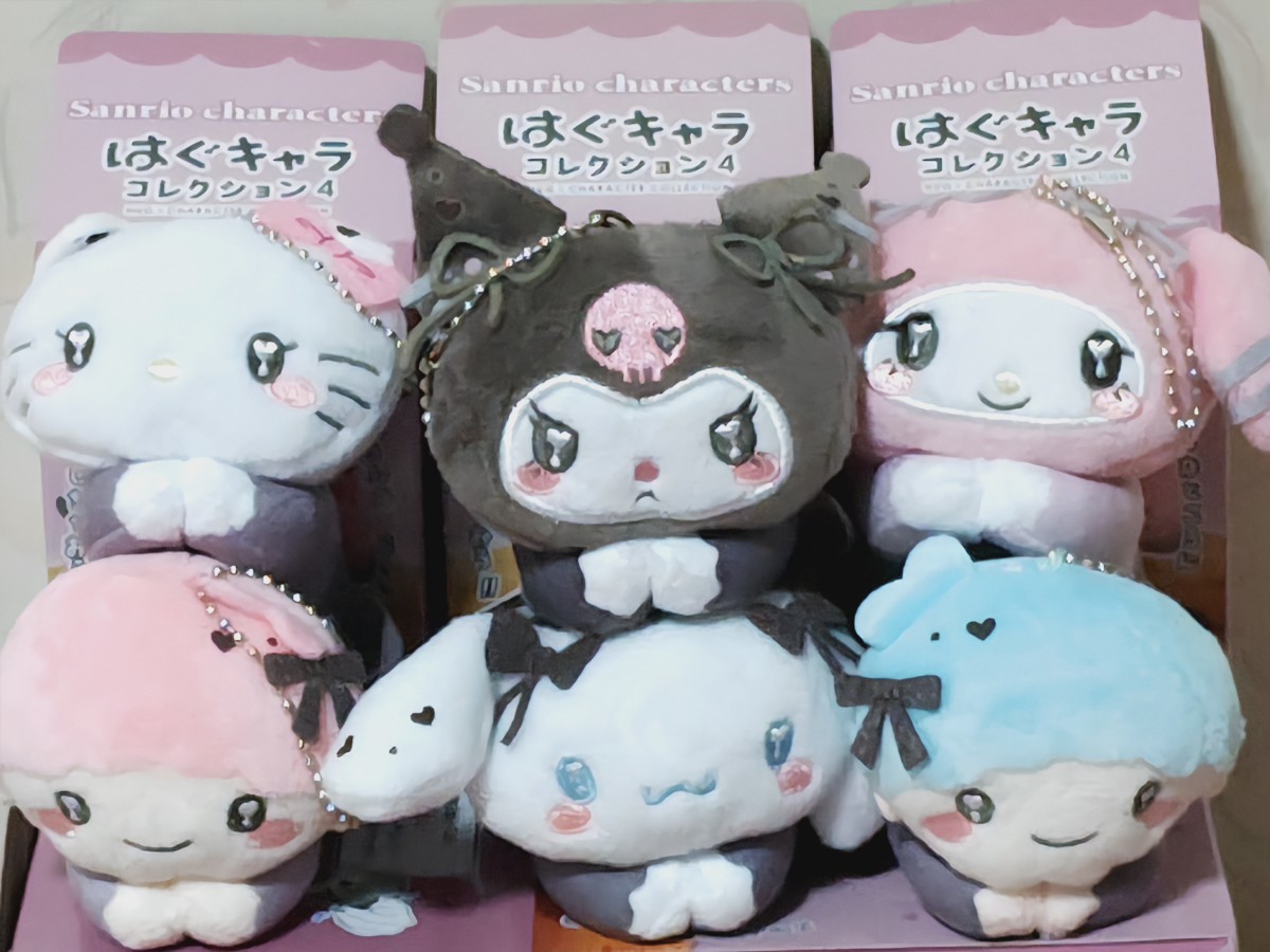 ハローキティ　ぬいぐるみボールチェーンマスコット　☆　はぐキャラコレクション４　全６種