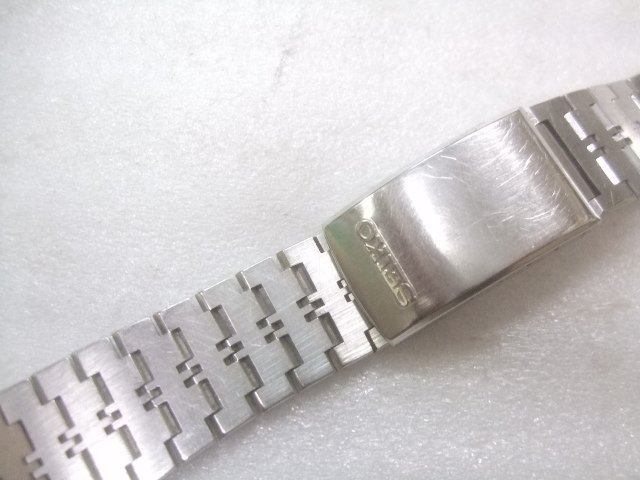 70sメンズセイコー純正（XJB210）腕時計SSムクベルト18ミリ　Y616_画像2