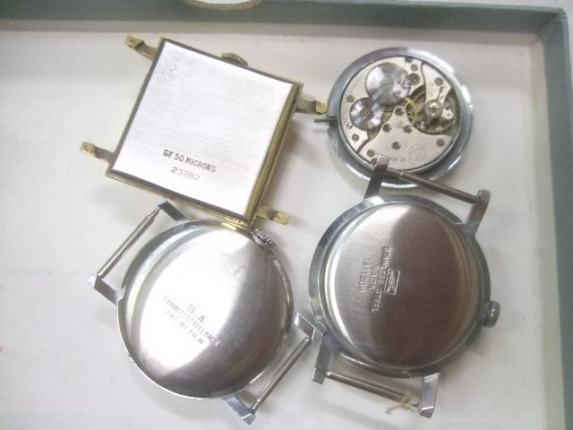 閉店買取り腕時計未使用、中古モリス他スイス物計4個ジャンク品　Y653_画像2