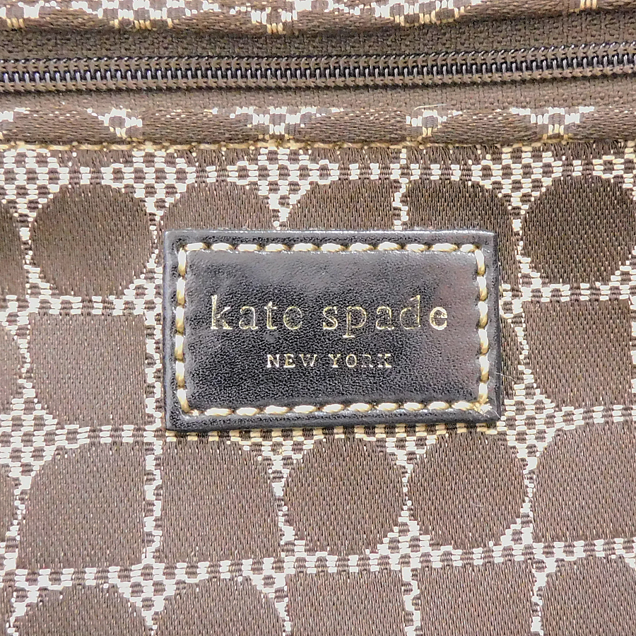 1円 ■ 極美品 ケイトスペード トートバッグ ブラウン系 キャンバス レディース Kate Spade ■E.Bsg.Gt-11_画像8