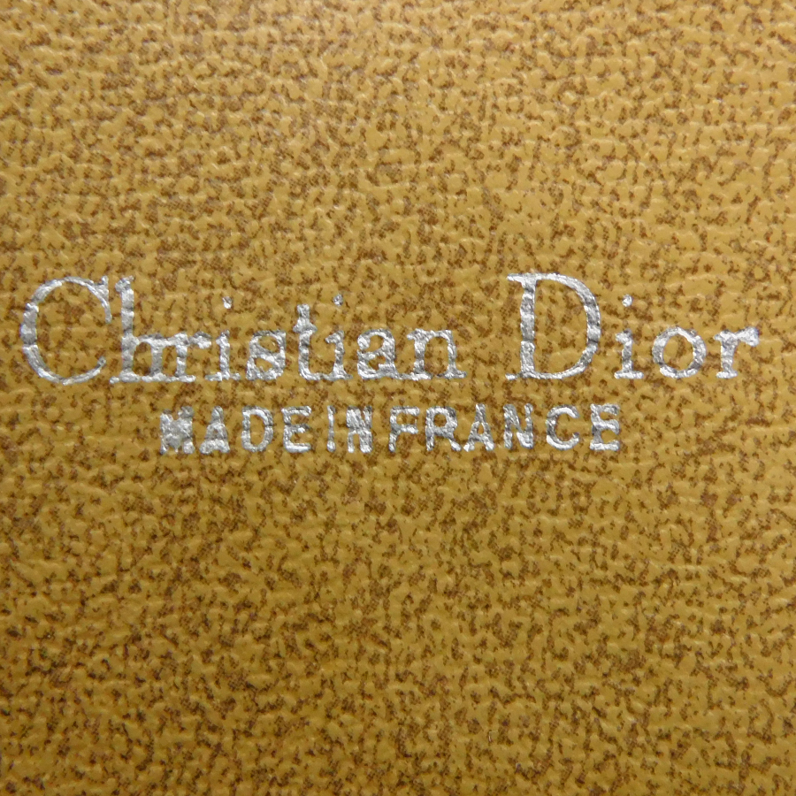 1円 ■ 美品 クリスチャン ディオール セカンドバッグ ハニカム PVC ベージュ系 普段使い Christian Dior ■K.Boo.Gt-34_画像8