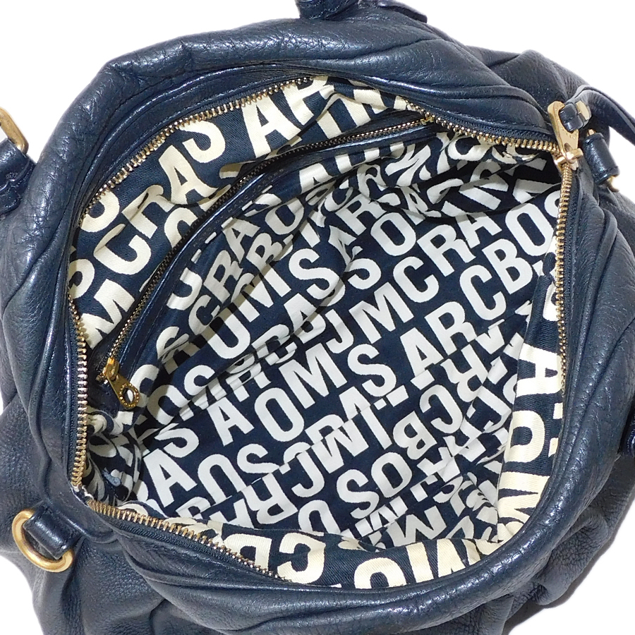 1円 ■ 美品 マークバイマークジェイコブス ハンドバッグ ブラック系 レザー MARC BY MARC JACOBS ■Aol.Ar-23_画像7