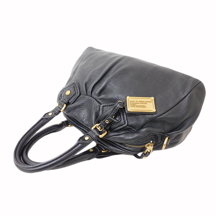 1円 ■ 美品 マークバイマークジェイコブス ハンドバッグ ブラック系 レザー MARC BY MARC JACOBS ■Aol.Ar-23_画像4