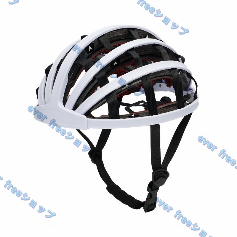 特売 折り畳み式 自転車用ヘルメット 安全対策 ブラック Fサイズ_画像5