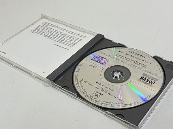 357-327/【輸入盤】CD/カミングス、市瀬礼子/クープラン Music for Harpsichord Vol.1_画像2