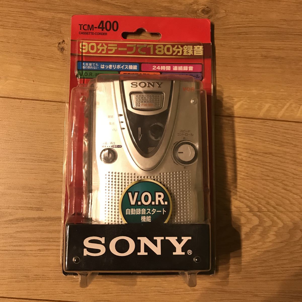 未使用的項目SONY索尼VOR安裝高音錄音機編碼器TCM-400 原文:未使用品 SONY ソニー VOR搭載高音質 カセットコーダー テープレコーダー TCM-400