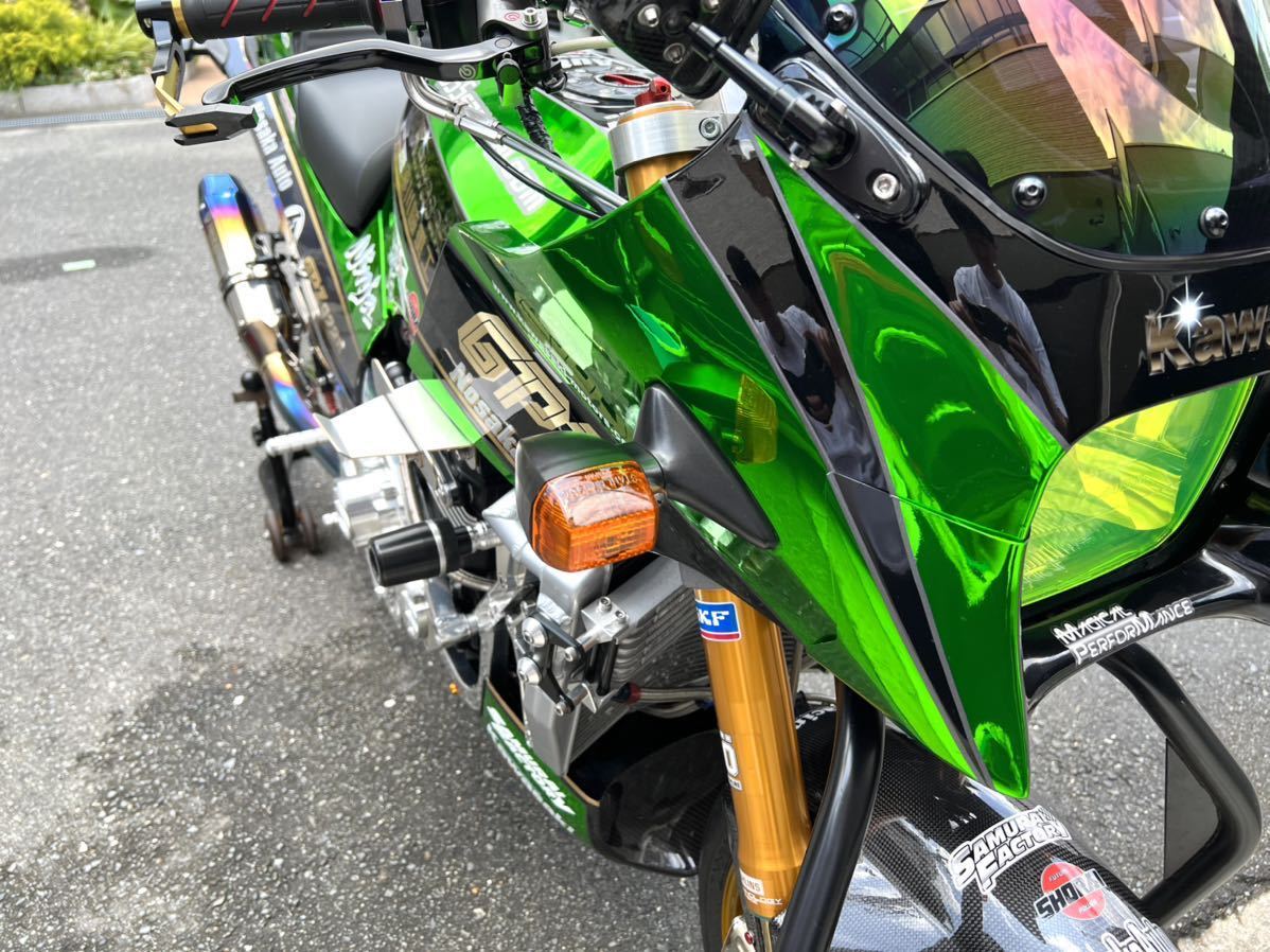 【GPZ900R カナード 特別仕様 】限定数 忍者 ニンジャKawasaki フロントカウル アッパーカウル トップガン ZRX GPZ カスタム ウイング_画像1