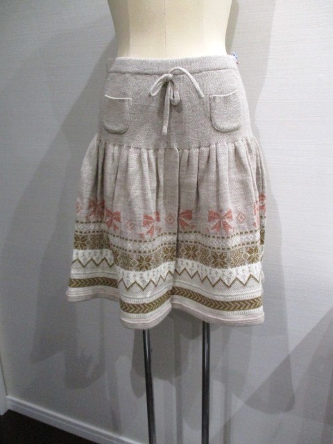...　TOTALITE　 сделано в Японии 　 вязаный   юбка 　 доставка бесплатно 