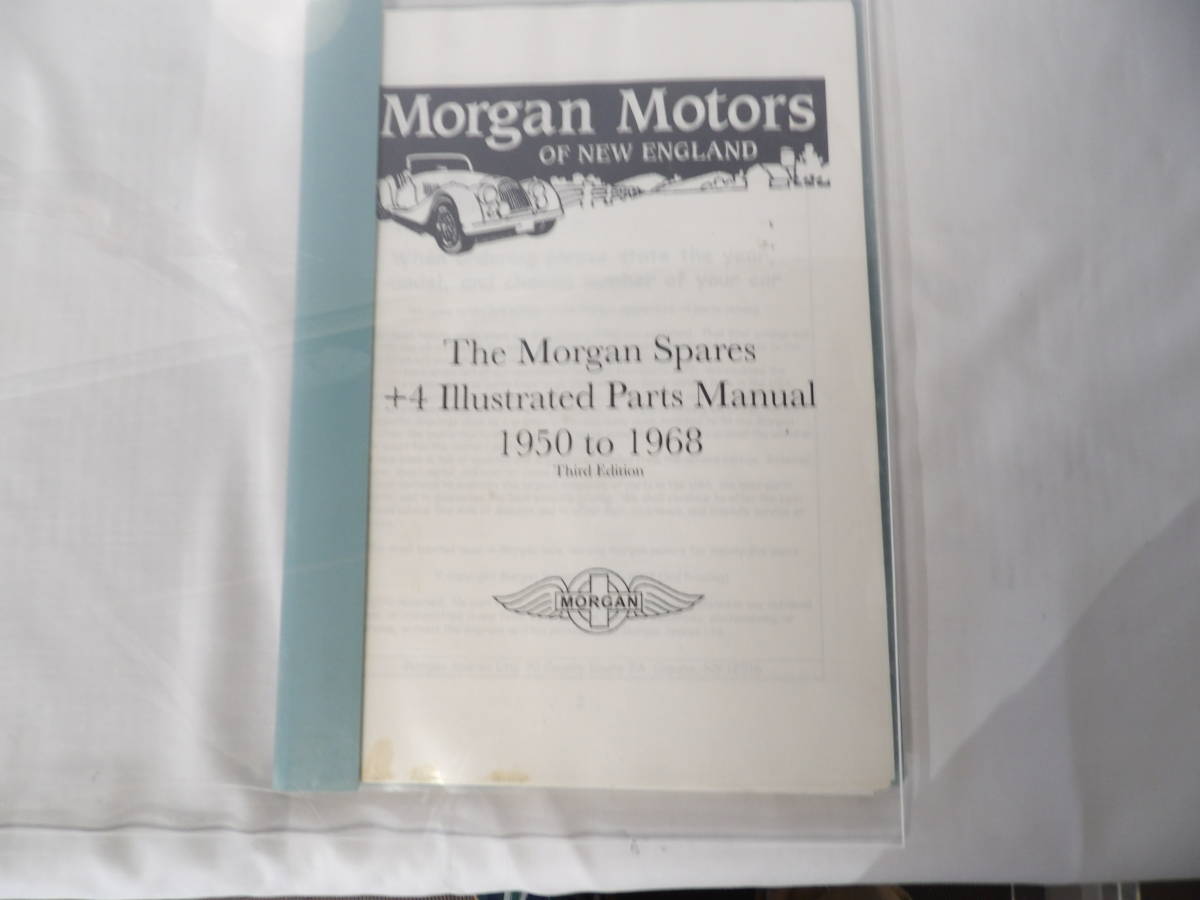  Morgan Morgan parts list Morgan motor 4x4 1950 year from 1968 year 