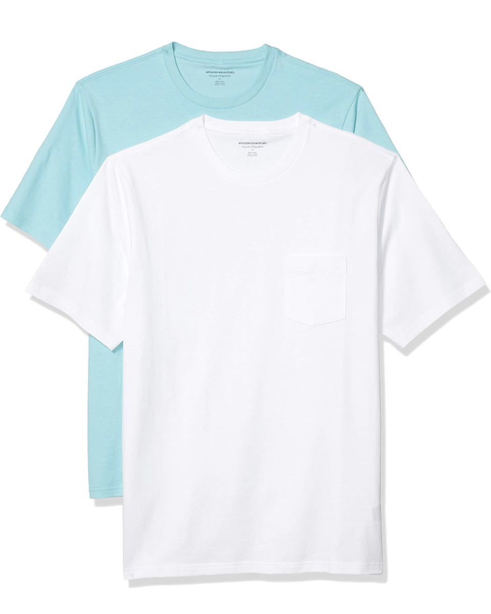 Amazon Essentials クルーネック　Tシャツ　まとめ売り　メンズ L ブルー系　26枚セット_画像9