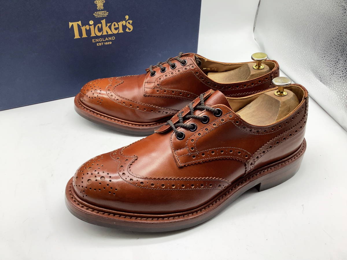 【使用僅極美】Tricker's トリッカーズ★英国製 バートン ウイングチップドレス UK9 ★_画像1