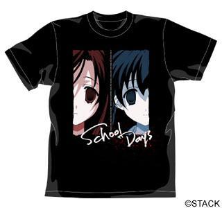 【わ８０９８】School Days スクールデイズTシャツ リニューアル版／BLACK-M_画像4