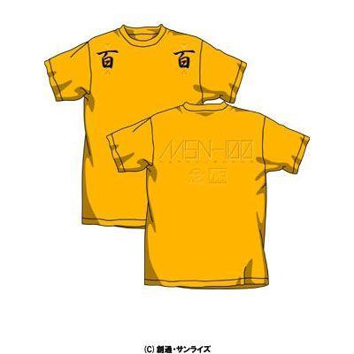 【わ８４９６】機動戦士Zガンダム 百式百百 Tシャツ ゴールド-L_画像3