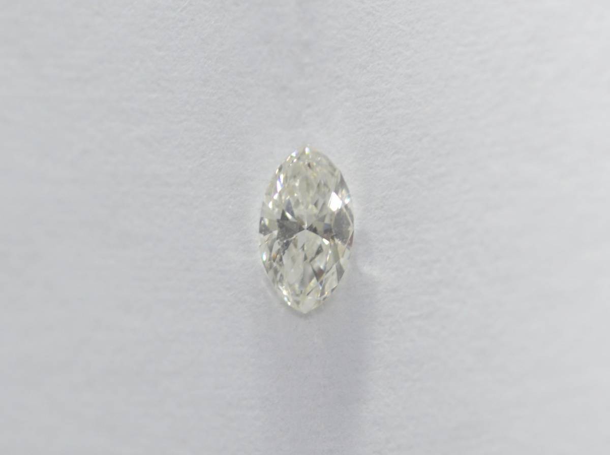 ダイヤモンドルース 0.219ct K VVS-2 マーキスブリリアントカット MQ FAINT 中宝(中央宝石)