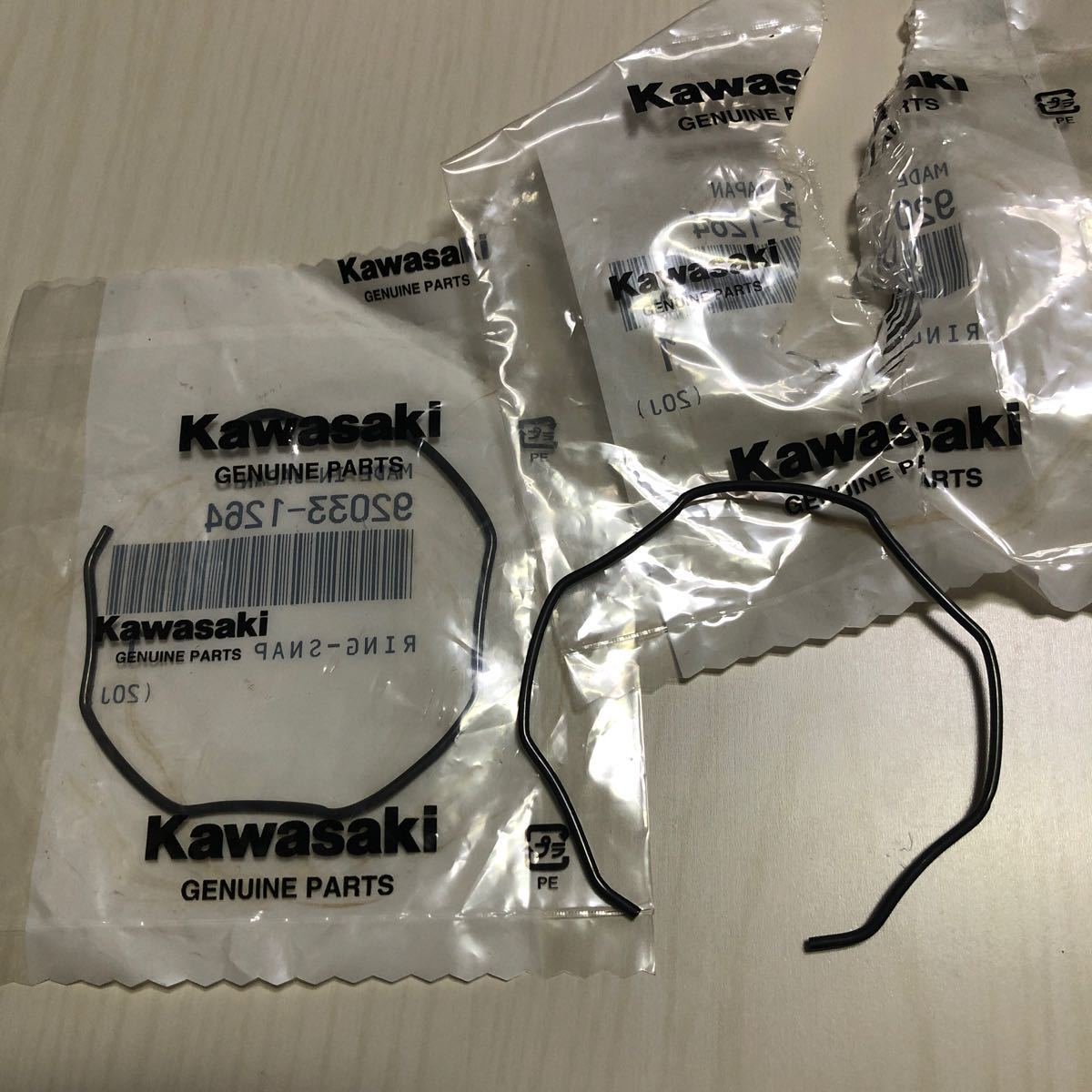 【カワサキ純正】Kawasaki リング(スナップ) 92033-1264 2個セット　未使用品_画像4