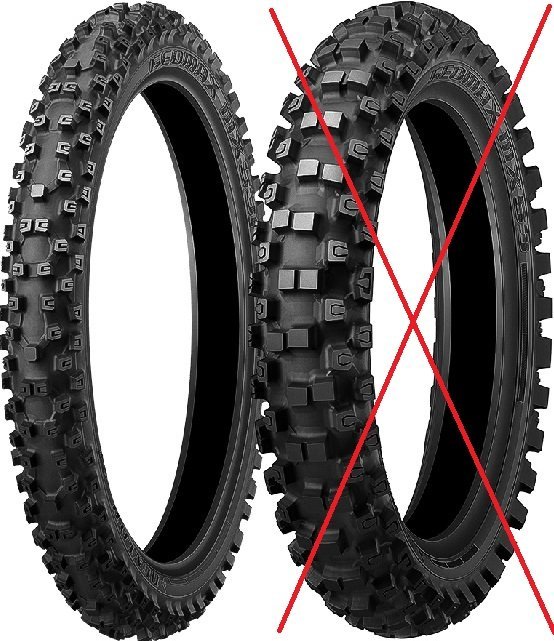 ★フロントのみ 未使用 新品 DUNLOP GEOMAX MX53 70/100-19 42Mモトクロス 各種オフロードバイクに　公道走行不可_画像1