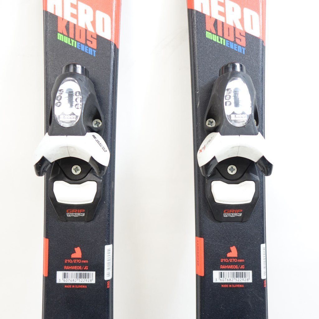 中古 子ども用 19/20 ROSSIGNOL HERO KIDS 92cm LOOK ビンディング付きスキー ロシニョール ヒーロー ルック_画像3