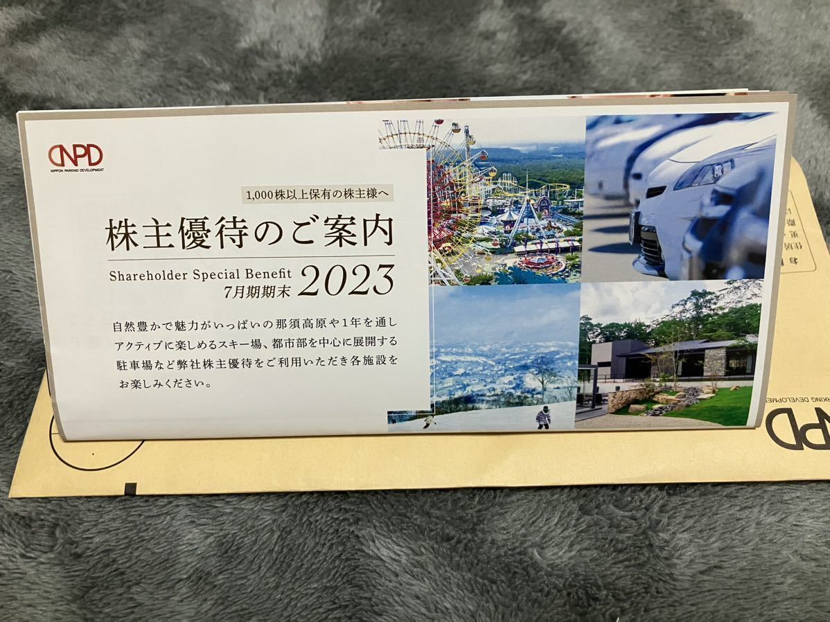 日本駐車場開発 株主優待券　一式　紙チケット+電子チケット　_画像1