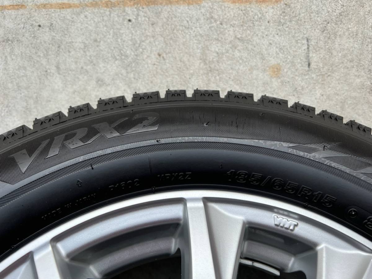 ブリジストン　ブリザック　VRX2 185/65R15 ウェッヅアルミ付　4本セット_画像9