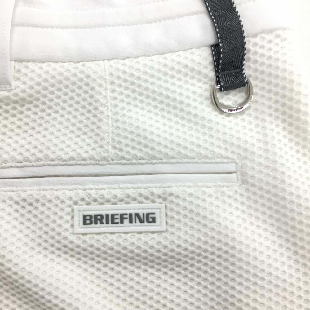 【超美品】ブリーフィング スカート 白 メッシュ調 裏地付き レディース S ゴルフウェア 2021年モデル BRIEFING_画像3
