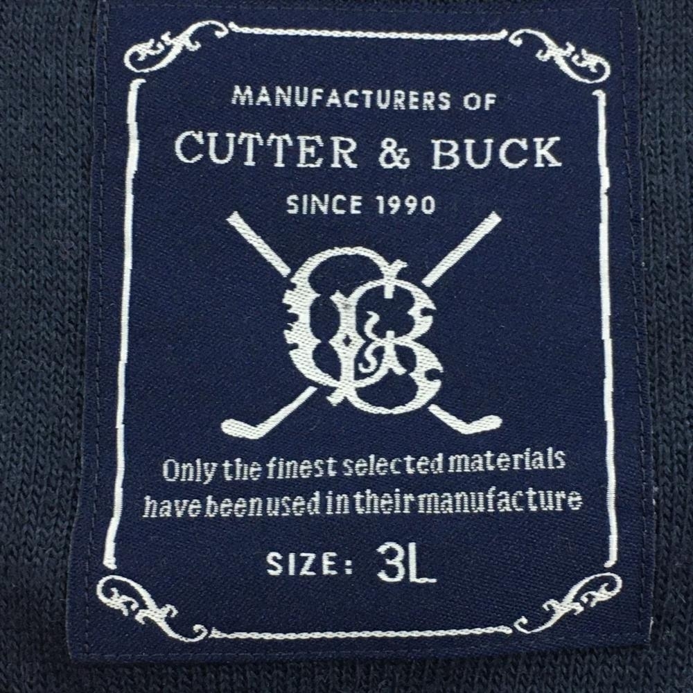 【美品】カッターアンドバック ニットベスト レッド×ネイビー ダイヤ柄 総柄 メンズ 3L ゴルフウェア CUTTER＆BUCK_画像4