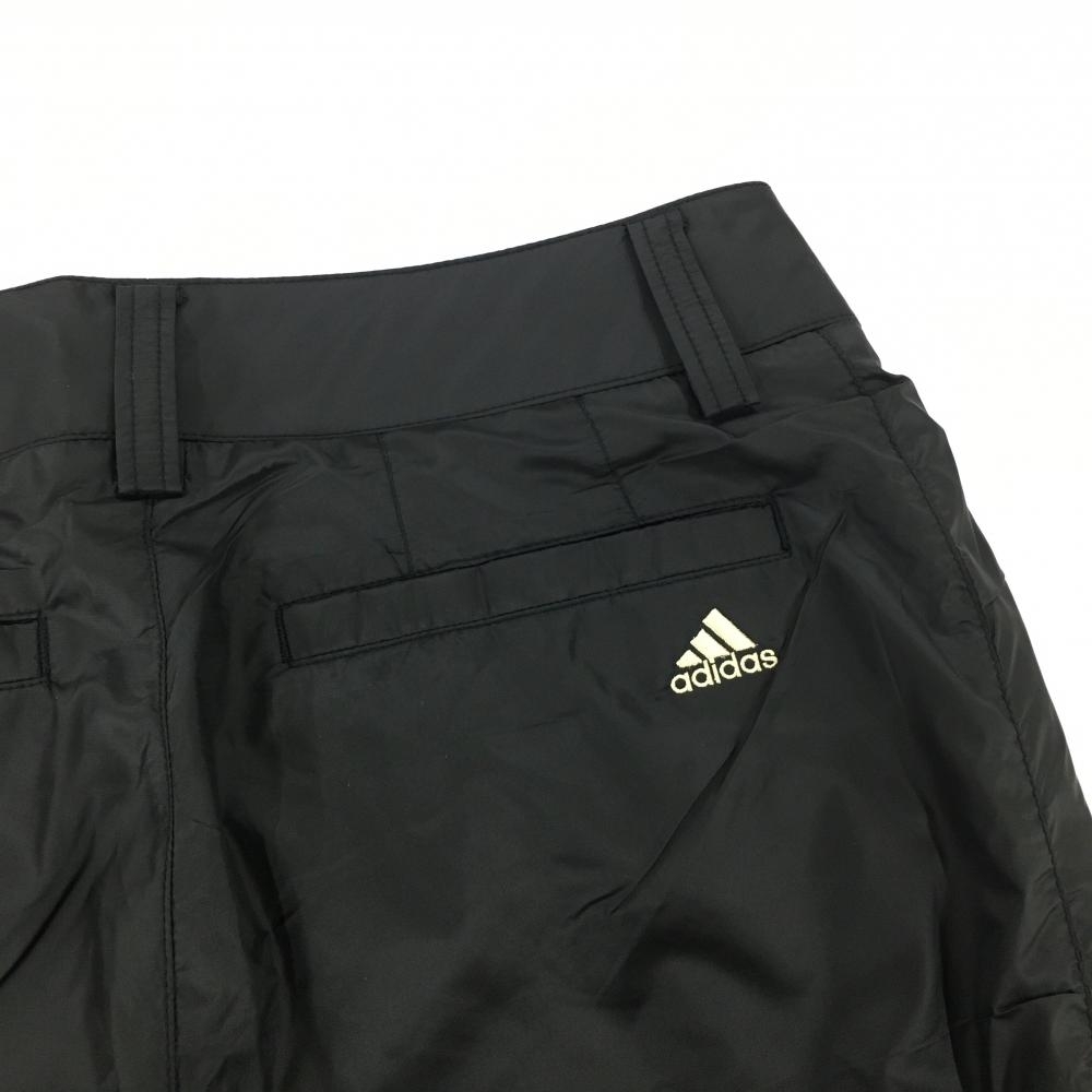 【新品】アディダス パンツ 黒 裏起毛 ロゴ刺しゅう レディース M ゴルフウェア adidas_画像4