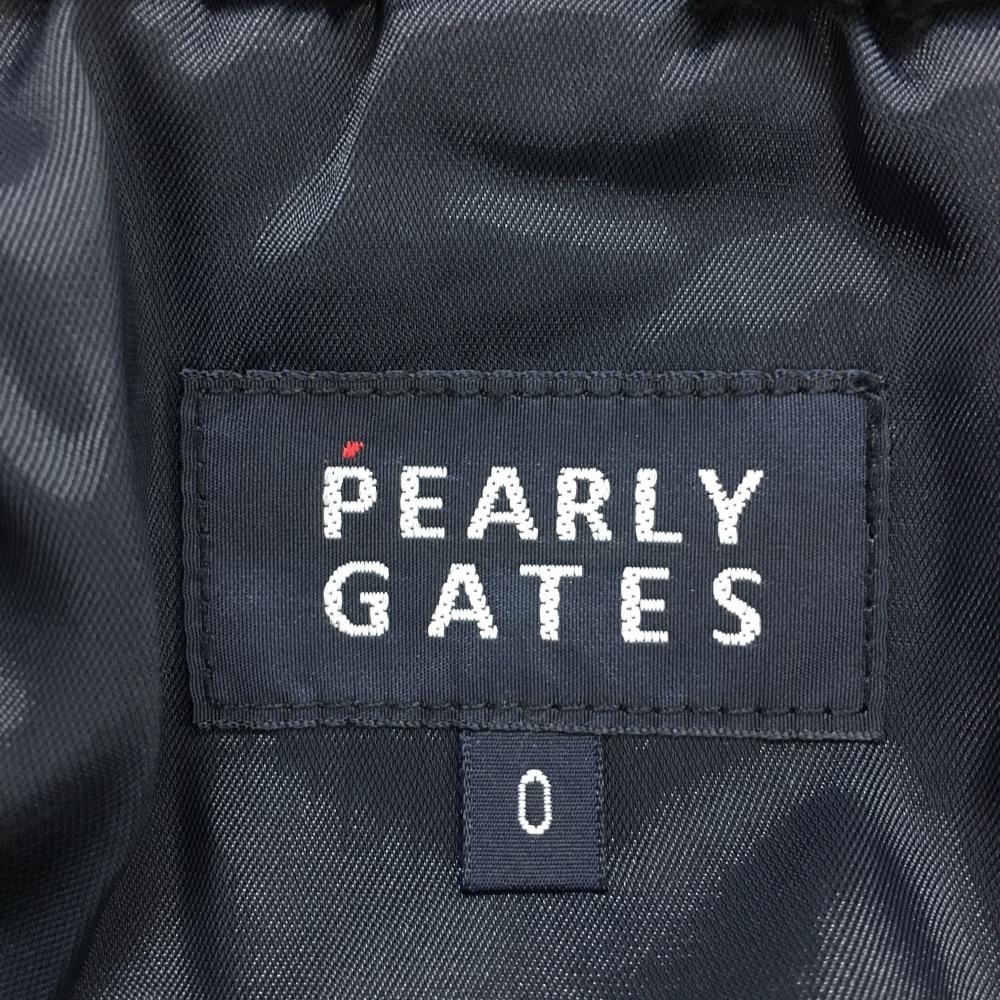 パーリーゲイツ 2WAYナイロンジャケット 白×ダークネイビー 太ボーダー ボアライナー付 レディース 0(S) ゴルフウェア PEARLY GATES_画像8