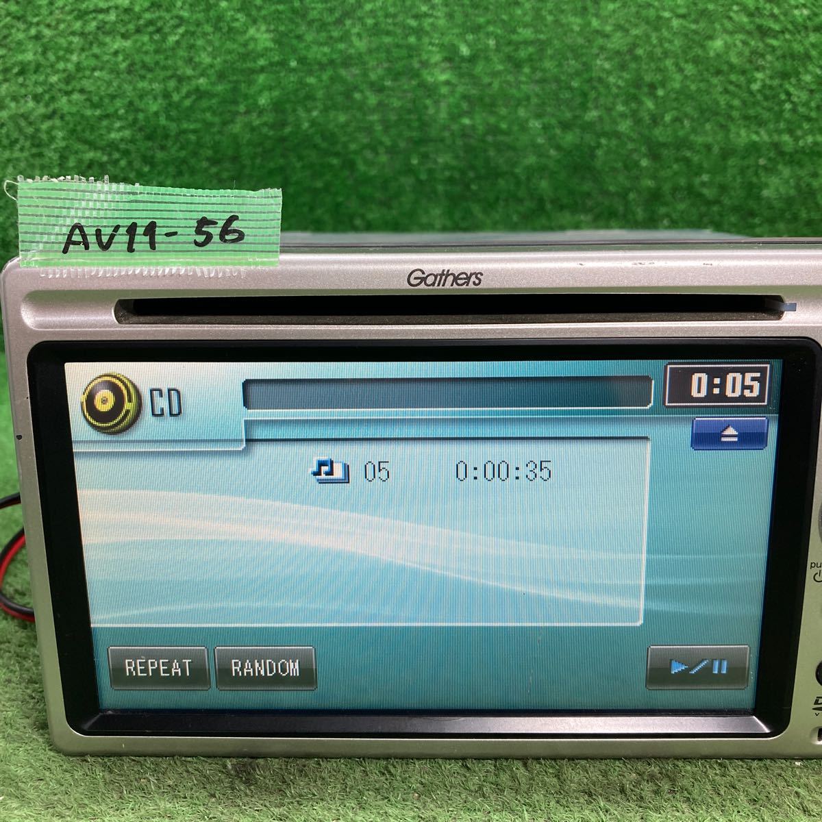 AV11-56 激安 カーナビ HONDA Gathers VXM-090CV 08A40-0L0-400 163X1449 ナビ CD DVD 確認用配線使用 簡易動作確認済 中古現状品_画像3