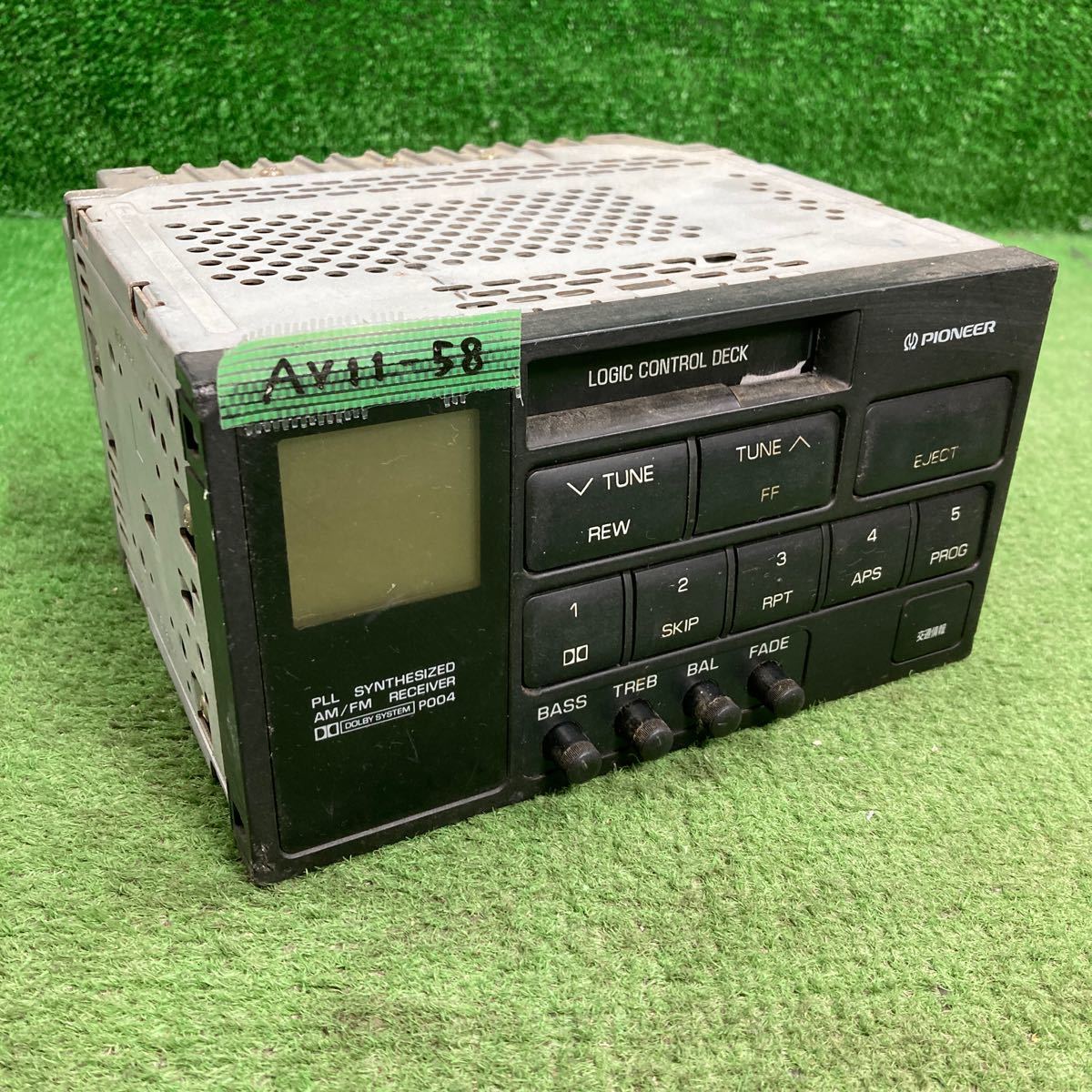 AV11-58 激安 カーステレオ Pioneer 86120-2A090 KEH-8131ZT IJ001147 カセット 通電未確認 ジャンクの画像2