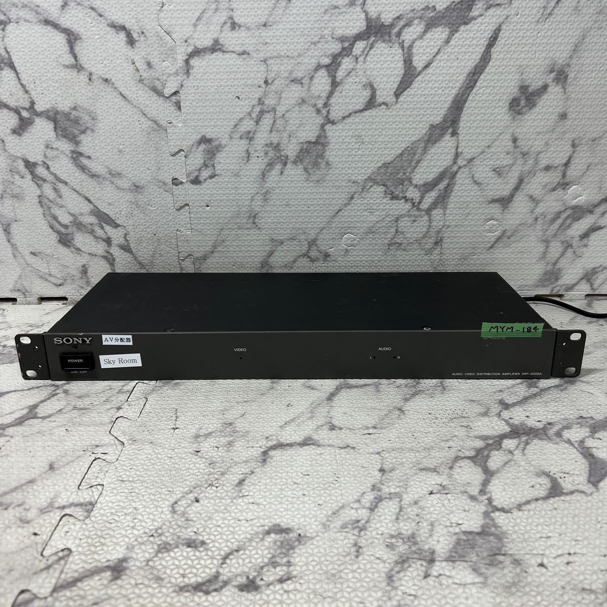 MYM-184 激安 SONY AUDIO VIDEO DISTRIBUTION AMPLIFIER SRP-200DA 通電OK ジャンク_画像1