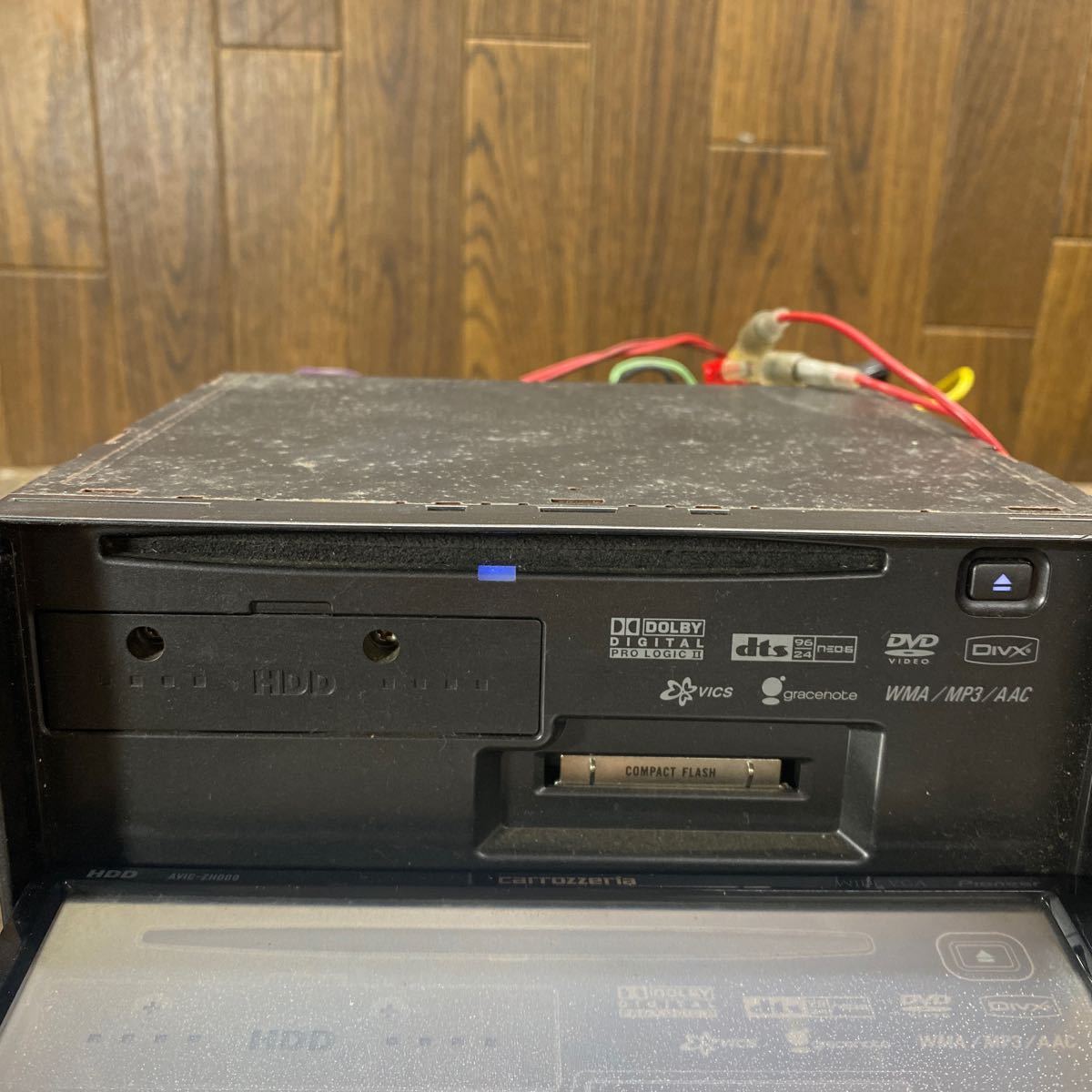 AV11-212 激安 カーナビ Carrozzeria Pioneer AVIC-ZH009 車速 パーキング GPS ナビ HDD CD DVD 確認用配線使用 簡易動作確認済 中古現状品_画像5