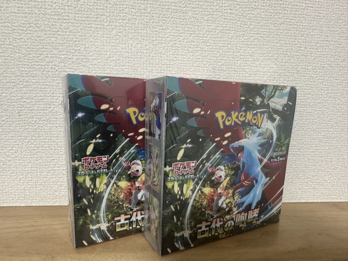 ［合計2ボックス］　古代の咆哮 1BOX30P　合計新品未開封60p ポケカ　pokemon 　ancient roar　ポケモン sv4K ポケットモンスター　トレカ_画像1