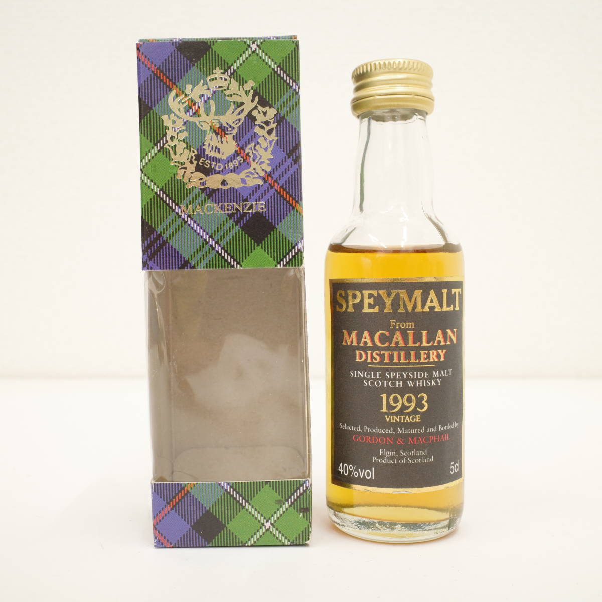 GORDON＆MACPHAIL SPEYMALT マッカラン 1993 スペイサイド シングルモルト ボトラーズ スコッチ ウイスキー ミニチュア ミニボトル_画像1