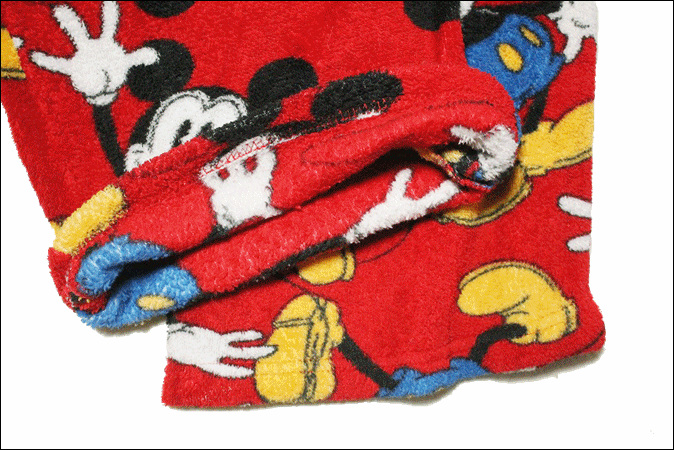 [LARGE] Disney Disney Mickey Mouse общий рисунок пижама брюки флис Vintage Vintage USA б/у одежда Old EB510