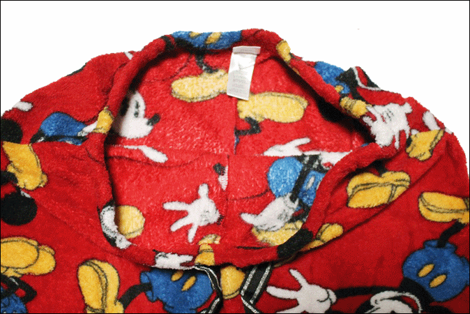 [LARGE] Disney Disney Mickey Mouse общий рисунок пижама брюки флис Vintage Vintage USA б/у одежда Old EB510