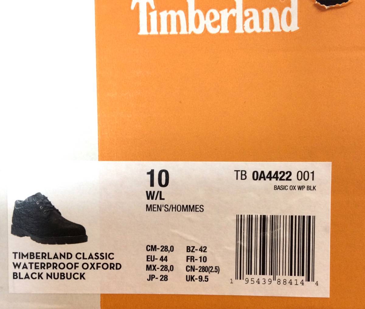 Timberland ティンバーランド CLASSICS ウォータープルーフ オックスフォード ブーツ ヌバック ブラック メンズ 28cm (ma)_画像8