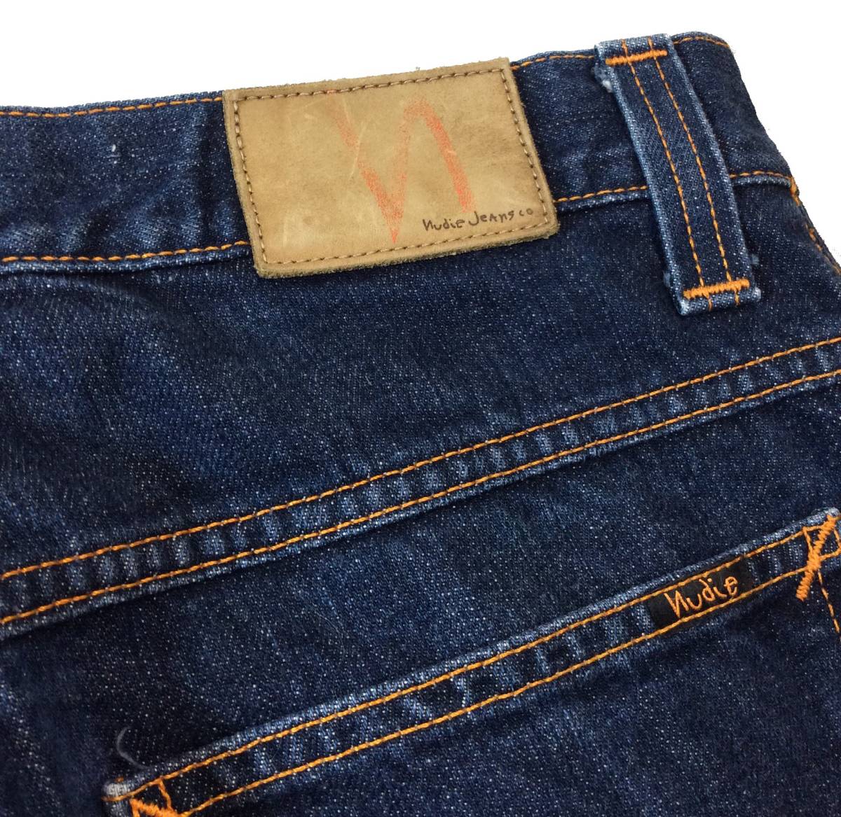 nudie jeans ヌーディージーンズ ITALY製 AVERAGE JOE デニムパンツ ジーンズ DRY HEAVY W32 ユニセックス メンズ レディース _画像6