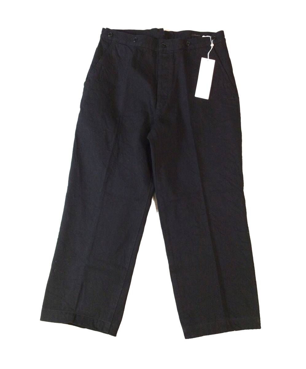  beautiful goods COMOLI Como li Denim over pants sinchi back black black 3 P01-03003