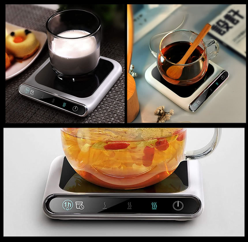 デリシャスホットプレート 保温 カップ コースター コーヒー お茶 ミルク オフィス 家庭用 多機能 USB給電 COOPKI_画像8
