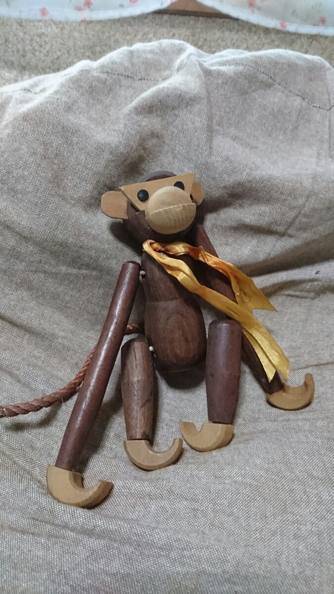 ヤフオク レア 猿 木製 面白い 可愛い 玩具 コレクション