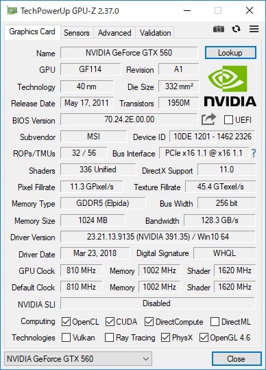 MSI NVIDIA GEFORCE GTX 560 1GB PCI-E 即決! 44_077_画像4