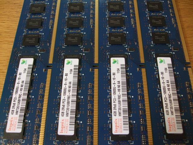 HYNIX PC3-10600 DDR3-1333 4GB 4枚 合計 16GB 即決! 44_058_画像3